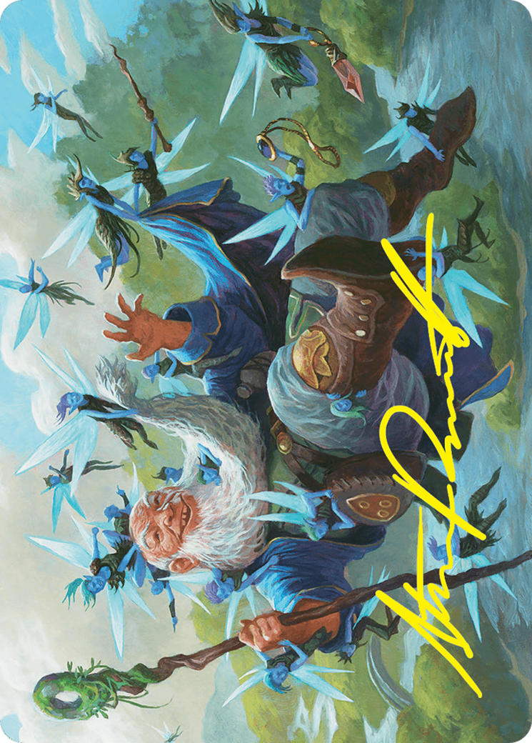 {A} Mischievous Mystic Art Card (7/54) (Gold-Stamped Signature) [Foundations Art Series][GS AFDN 007]