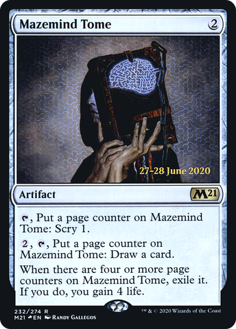 {R} Mazemind Tome [Core Set 2021 Prerelease Promos][PR M21 232]