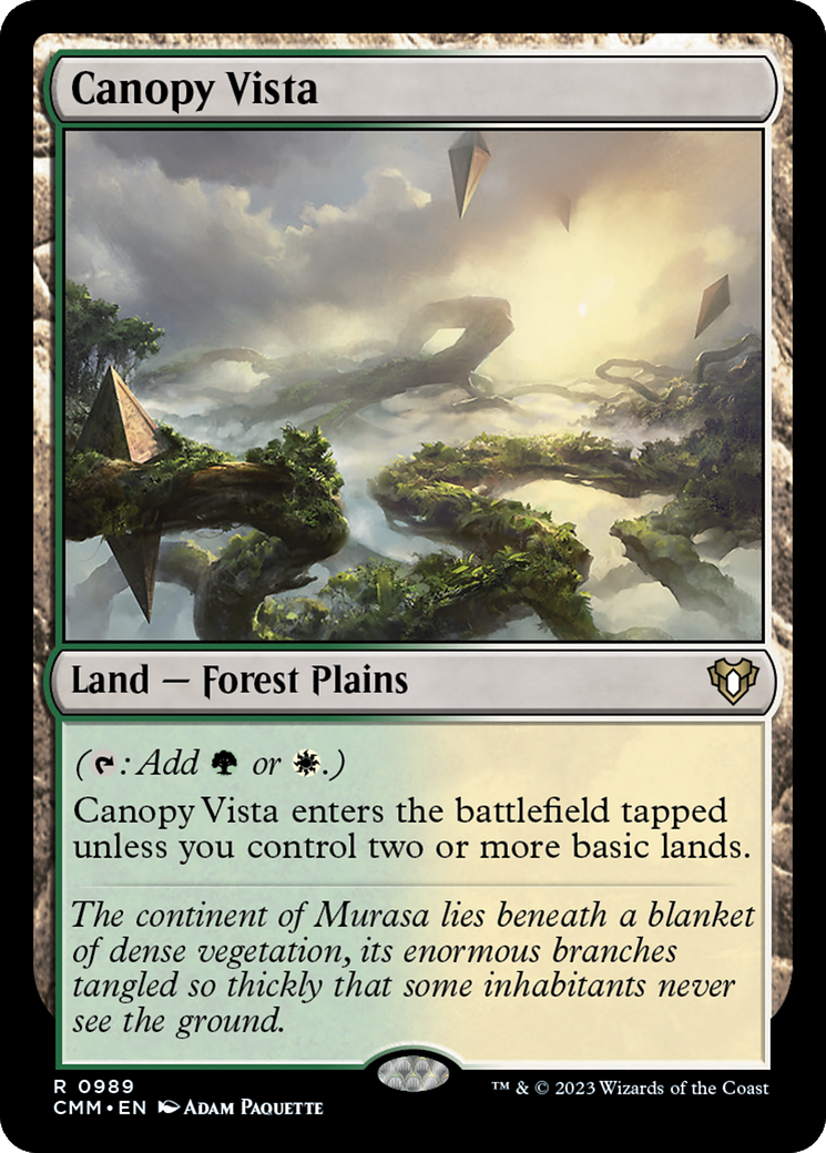 {R} Canopy Vista [Commander Masters][CMM 989]