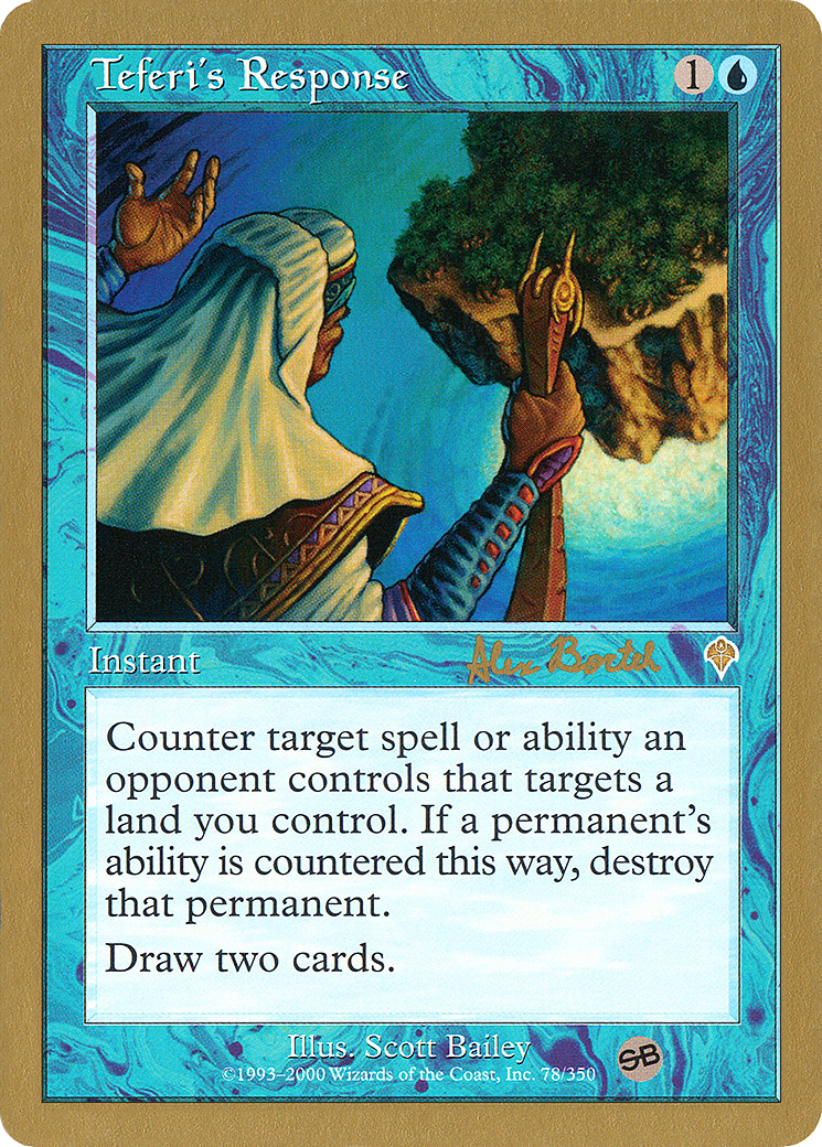 {R} Teferi's Response (Alex Borteh) (SB) [World Championship Decks 2001][GB WC01 AB78SB]