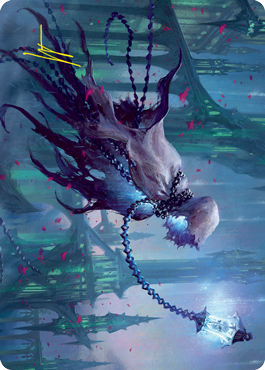 {A} Wanderlight Spirit Art Card (Gold-Stamped Signature) [Innistrad: Crimson Vow Art Series][GS AVOW 026]