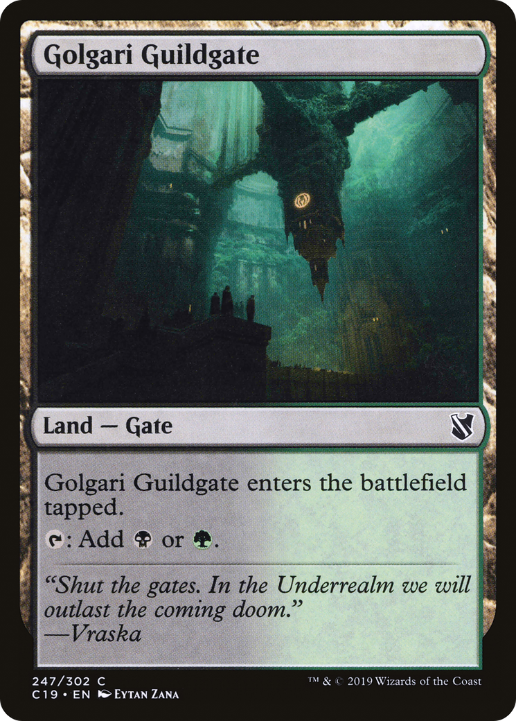 {C} Golgari Guildgate [Commander 2019][C19 247]