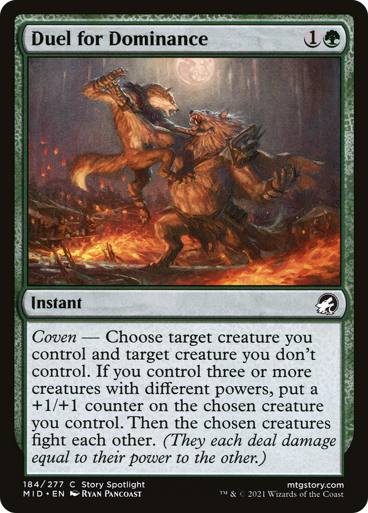 {C} Duel for Dominance [Innistrad: Midnight Hunt][MID 184]