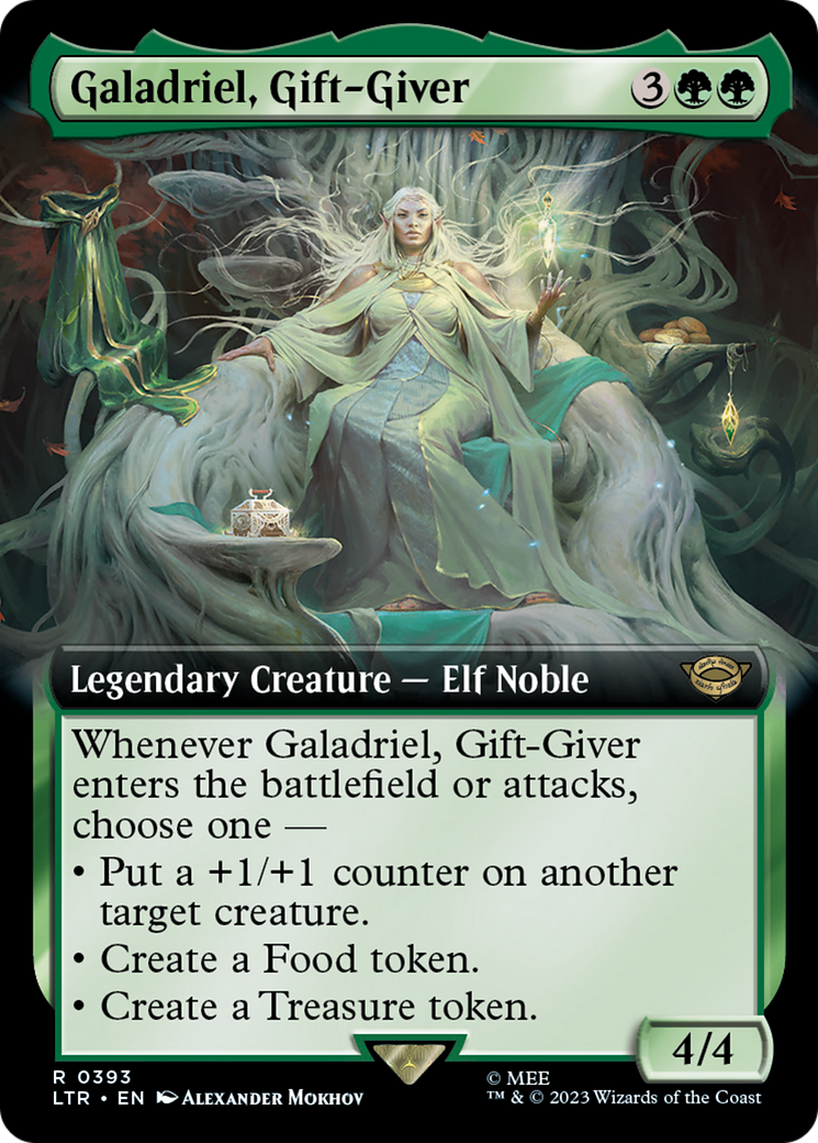 {R} Galadriel, Gift-Giver (Extended Art) [The Lord of the Rings: Tales of Middle-Earth][LTR 393]