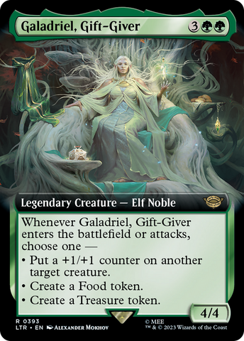 {R} Galadriel, Gift-Giver (Extended Art) [The Lord of the Rings: Tales of Middle-Earth][LTR 393]