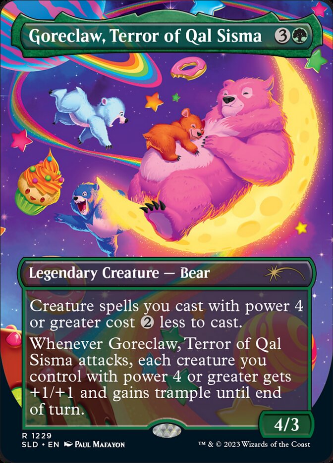 {R} Goreclaw, Terror of Qal Sisma (Borderless) [Secret Lair Drop Series][SLD 1229]