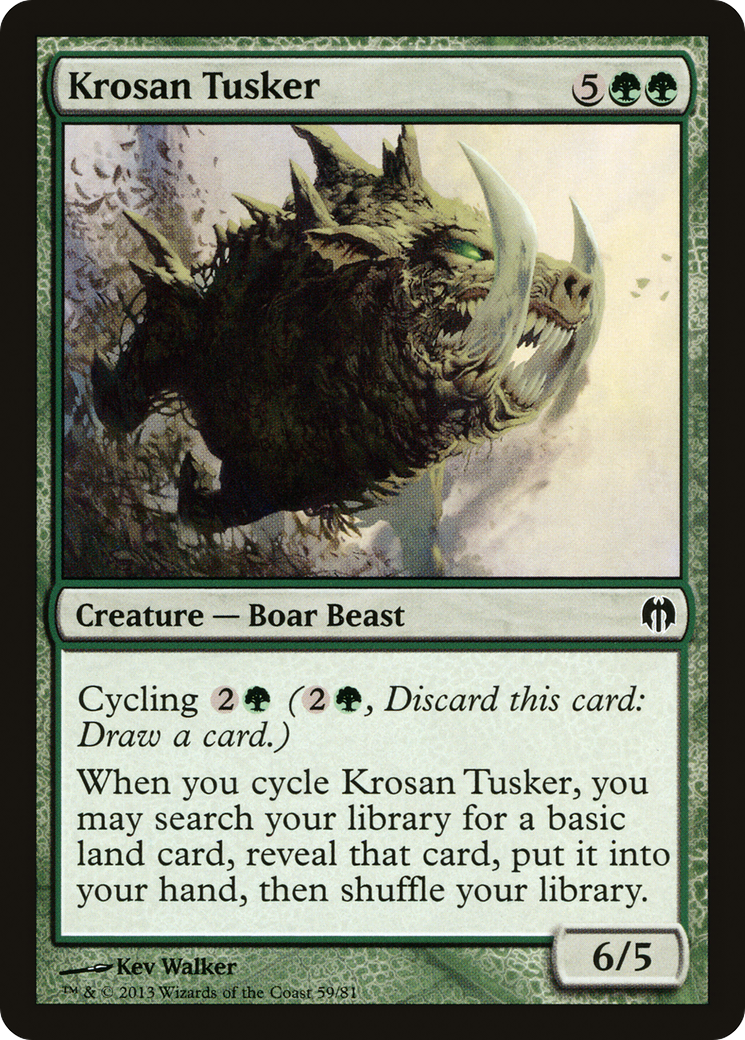 {C} Krosan Tusker [Duel Decks: Heroes vs. Monsters][DDL 059]