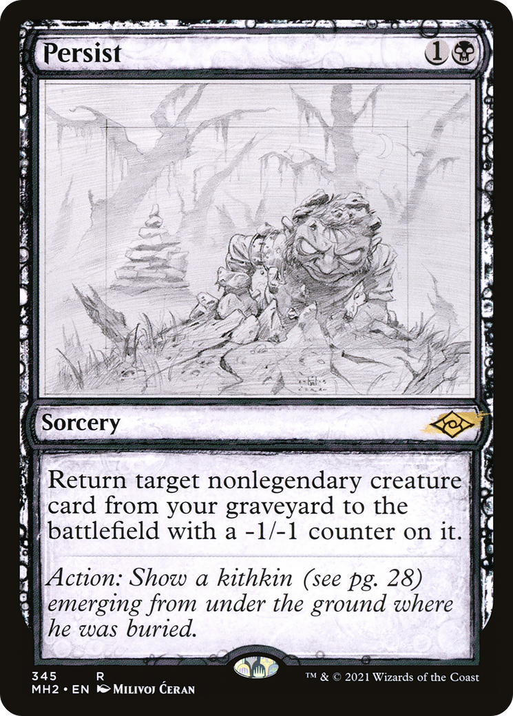 {R} Persist (Showcase) (Foil): (Showcase) [Modern Horizons 2] [MH2 345]