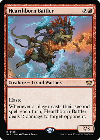 {@R} Hearthborn Battler (Promo Pack) [Bloomburrow Promos][PP BLB 139]