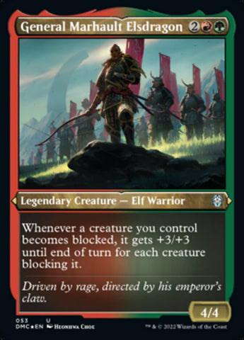 {C} General Marhault Elsdragon (Foil Etched) [Dominaria United Commander][DMC 053]