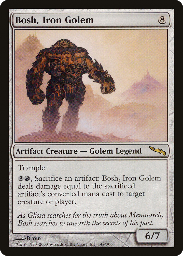 {R} Bosh, Iron Golem [Mirrodin][MRD 147]