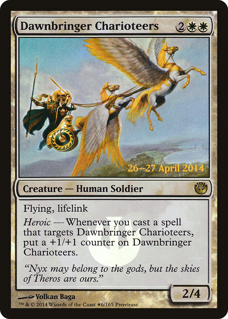 {R} Dawnbringer Charioteers [Journey into Nyx Prerelease Promos][PR JOU 006]