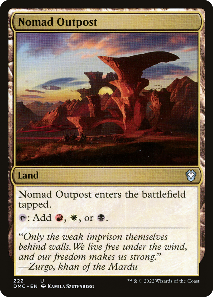 {C} Nomad Outpost [Dominaria United Commander][DMC 222]