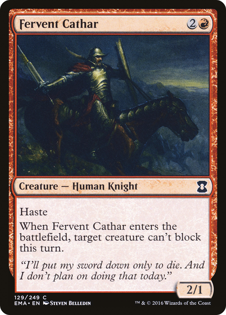 {C} Fervent Cathar [Eternal Masters][EMA 129]