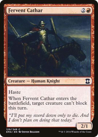 {C} Fervent Cathar [Eternal Masters][EMA 129]