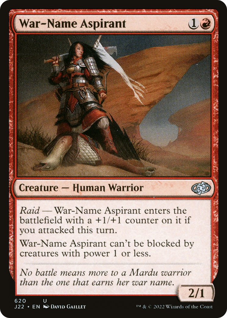 {C} War-Name Aspirant [Jumpstart 2022][J22 620]