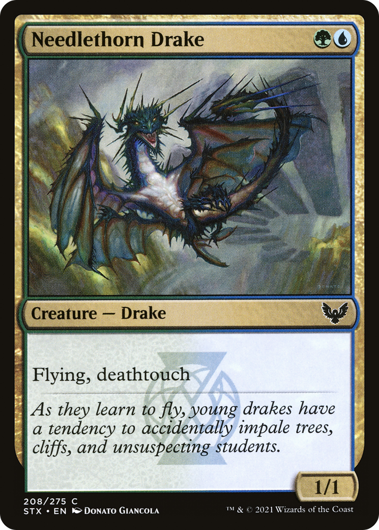 {C} Needlethorn Drake [Strixhaven: School of Mages][STX 208]