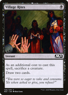 {C} Village Rites [Core Set 2021][M21 126]