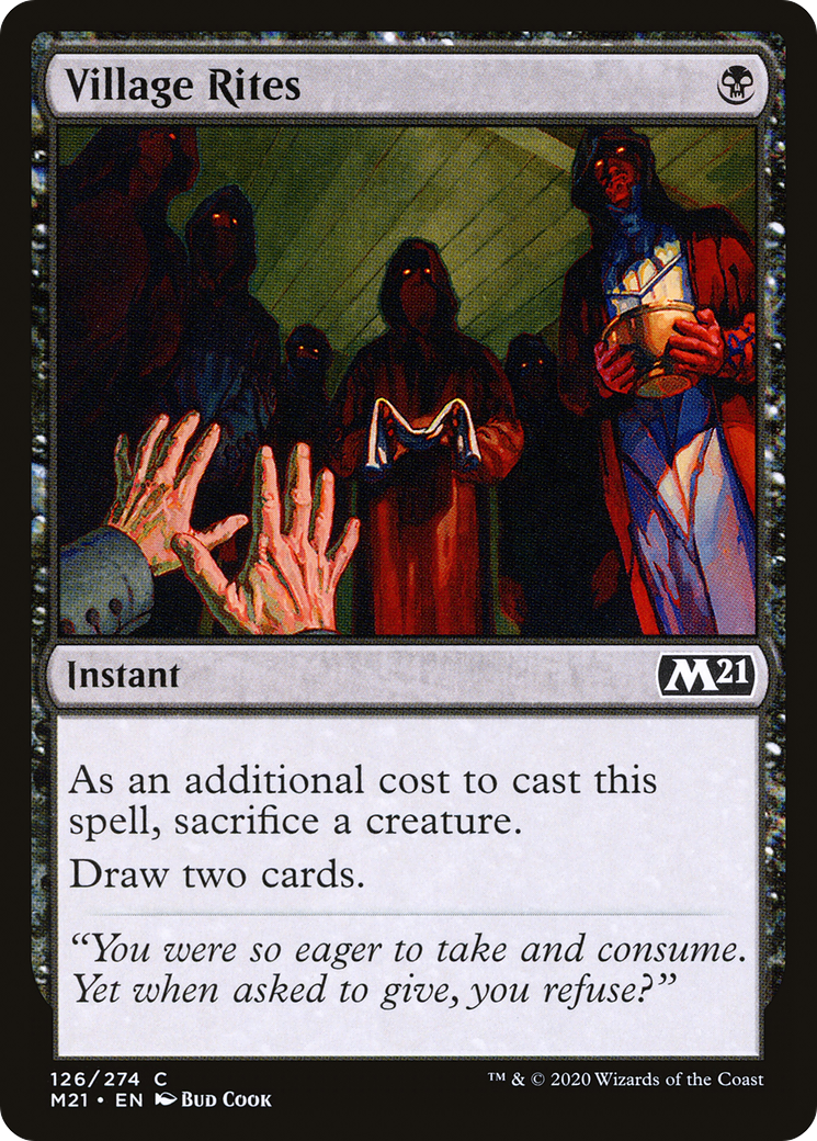 {C} Village Rites [Core Set 2021][M21 126]