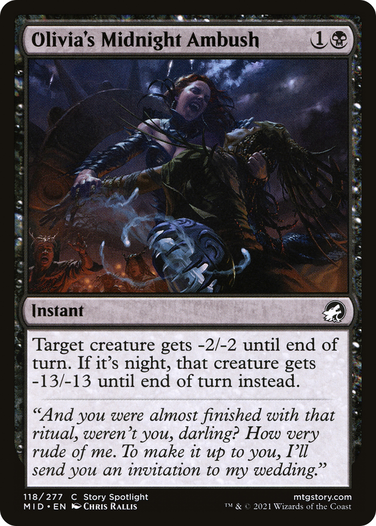 {C} Olivia's Midnight Ambush [Innistrad: Midnight Hunt][MID 118]