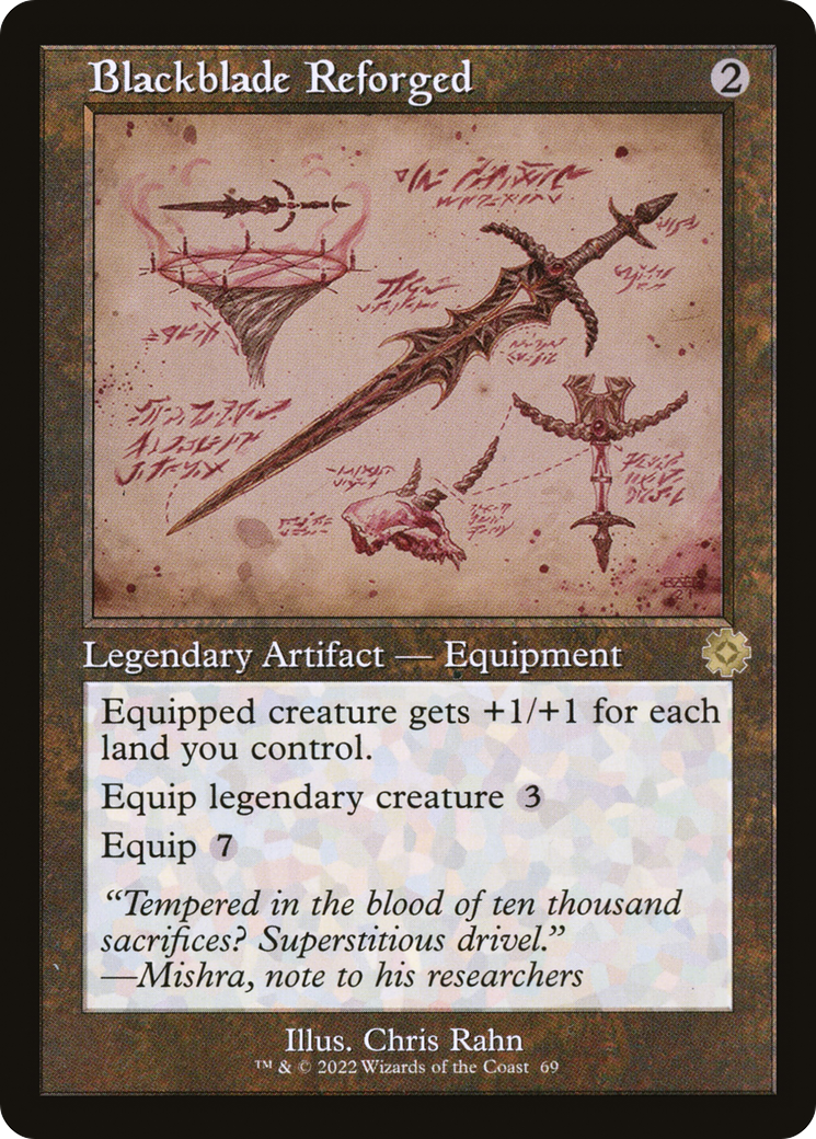 {R} Blackblade Reforged (Retro Schematic) [The Brothers' War Retro Artifacts][BRR 069]
