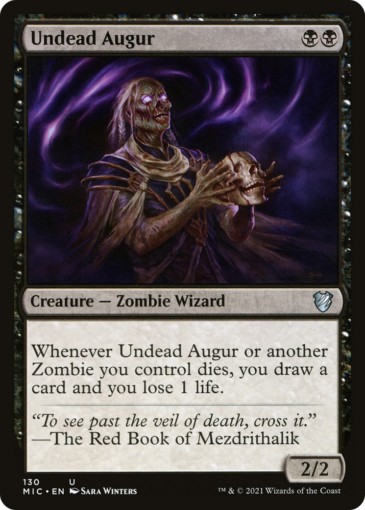 {C} Undead Augur [Innistrad: Midnight Hunt Commander][MIC 130]