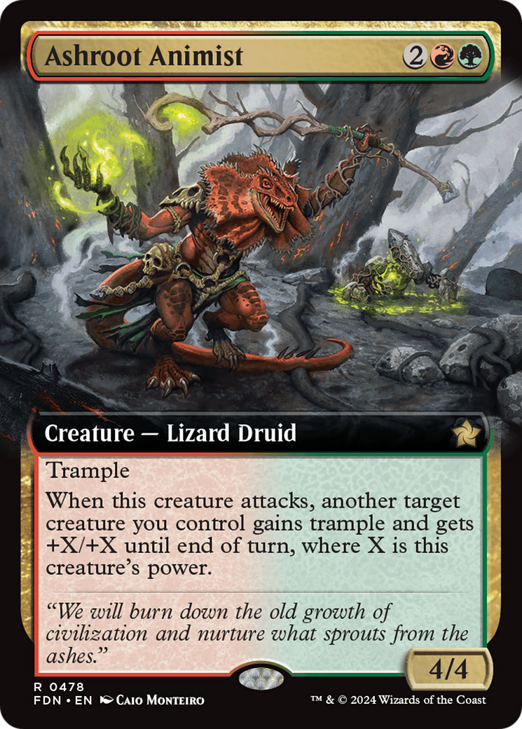 {@R} Ashroot Animist (Extended Art) [Foundations][FDN 478]