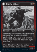 {C} Fearful Villager // Fearsome Werewolf [Innistrad: Double Feature][DBL 424]