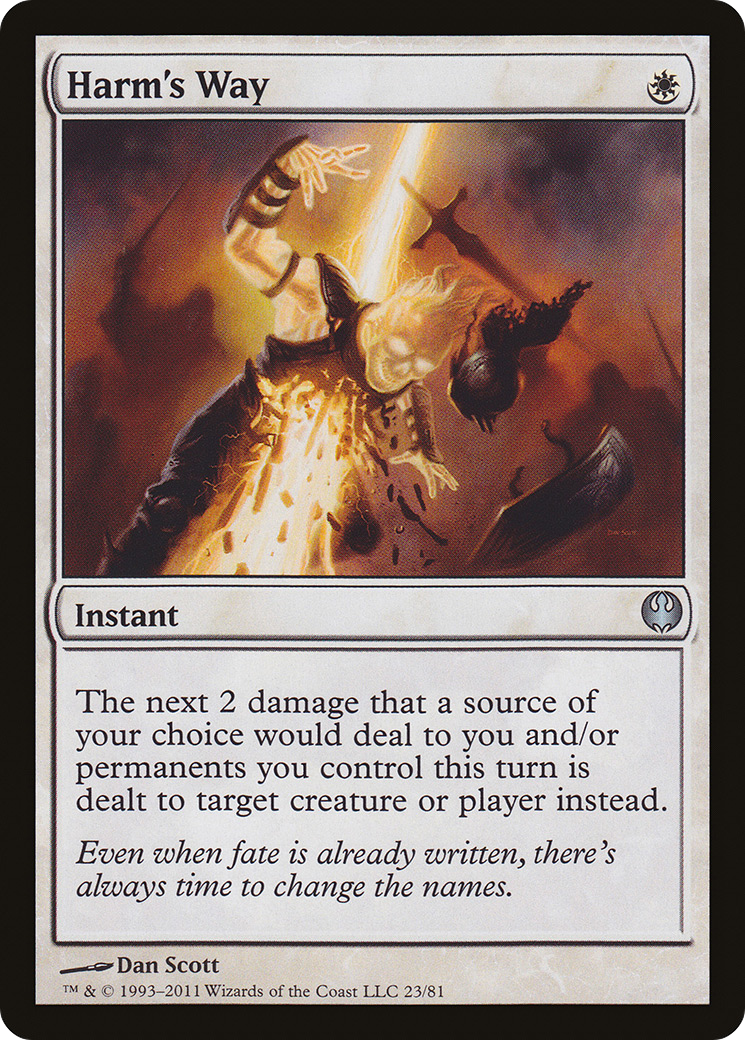 {C} Harm's Way [Duel Decks: Knights vs. Dragons][DDG 023]