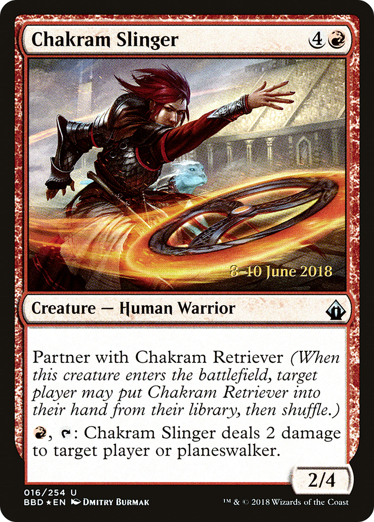 {C} Chakram Slinger [Battlebond Prerelease Promos][PR BBD 016]