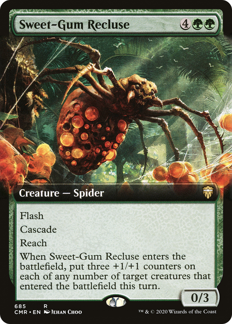 {R} Sweet-Gum Recluse (Extended Art) [Commander Legends][CMR 685]