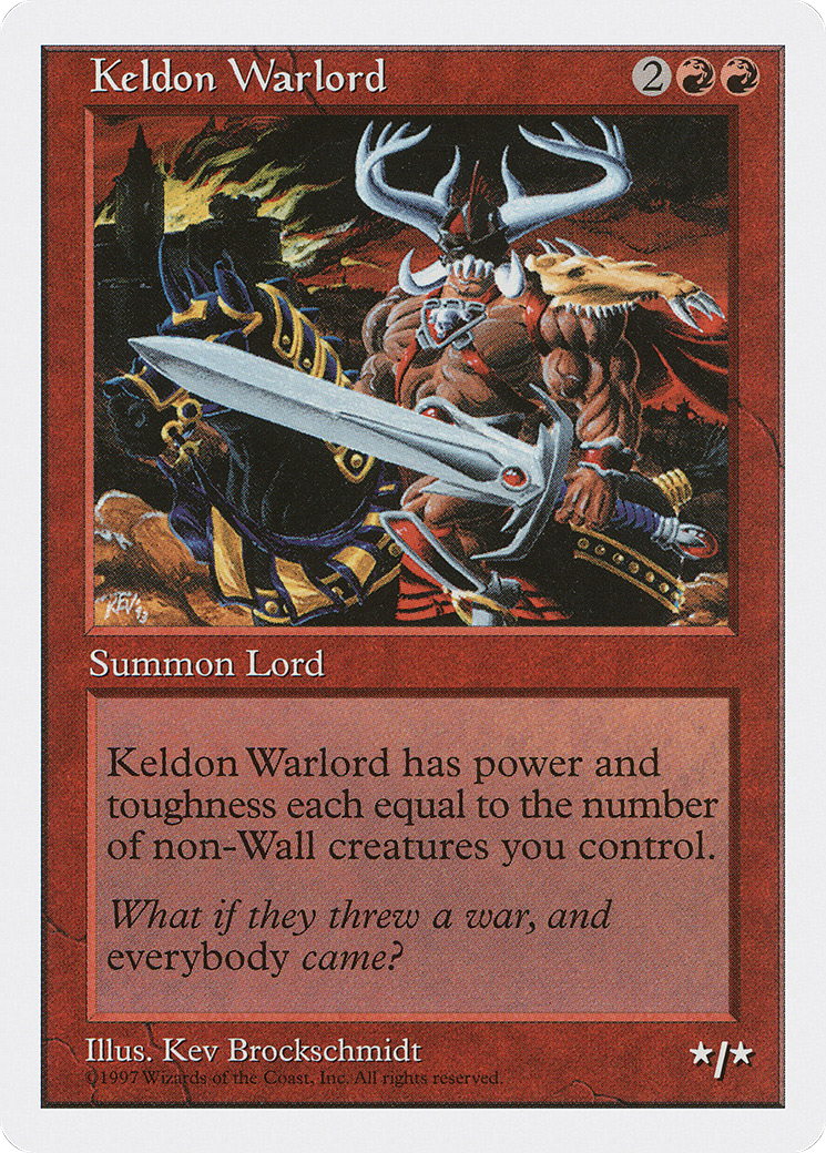 {C} Keldon Warlord [Fifth Edition][5ED 247]