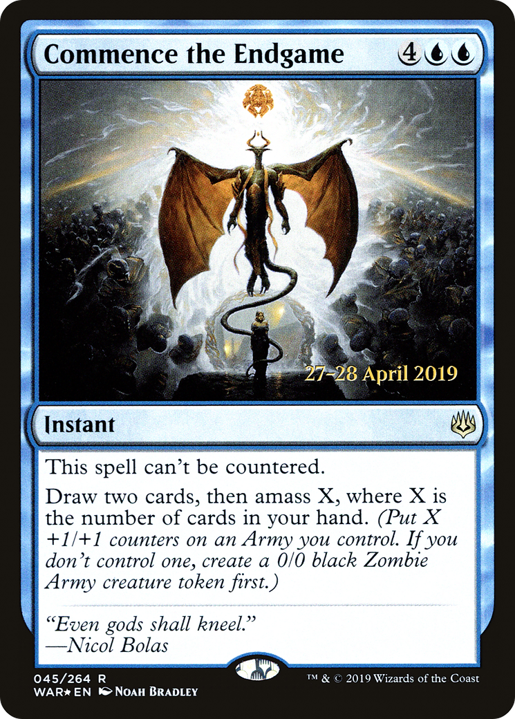 {R} Commence the Endgame [War of the Spark Prerelease Promos][PR WAR 045]