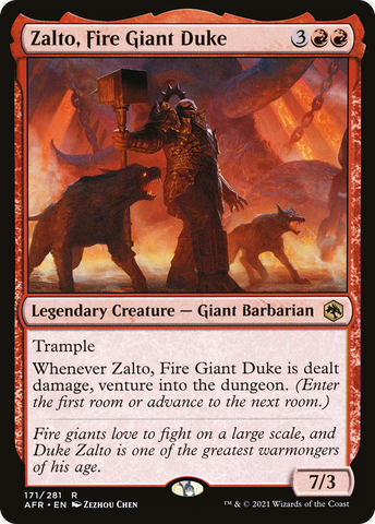 {R} Zalto, Fire Giant Duke [Dungeons & Dragons: Adventures in the Forgotten Realms][AFR 171]