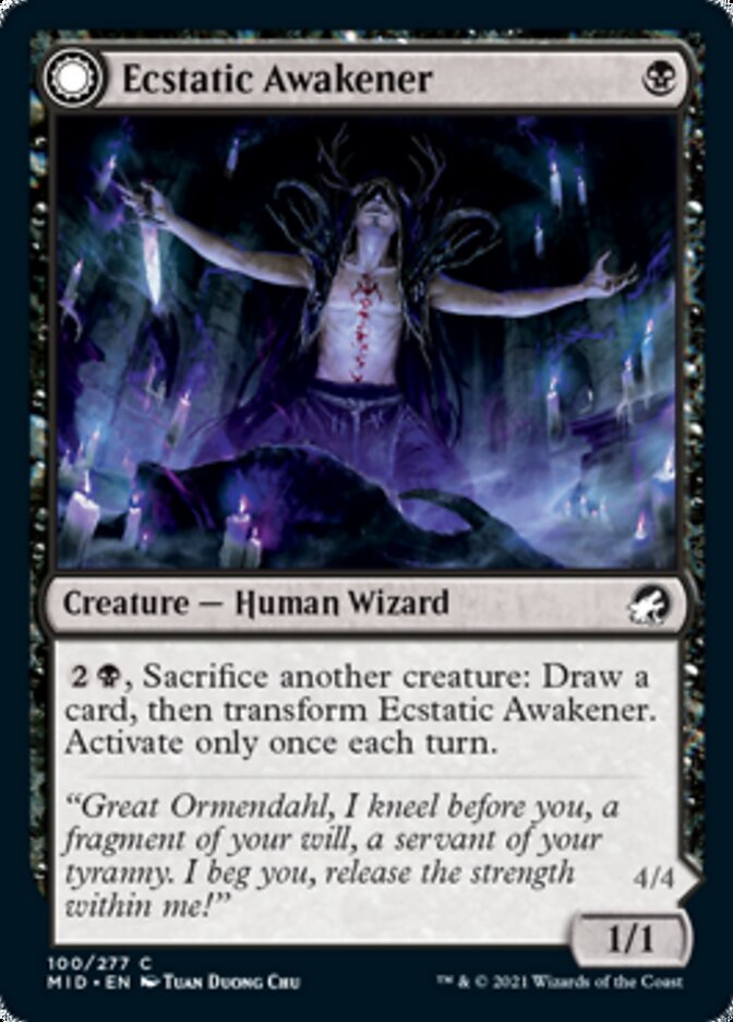{C} Ecstatic Awakener // Awoken Demon [Innistrad: Midnight Hunt][MID 100]