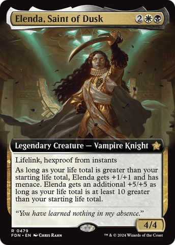 {@R} Elenda, Saint of Dusk (Extended Art) [Foundations][FDN 479]