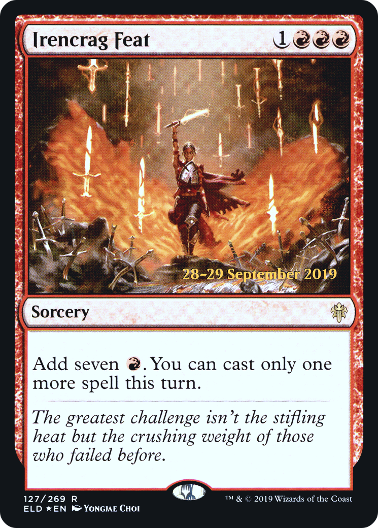 {R} Irencrag Feat [Throne of Eldraine Prerelease Promos][PR ELD 127] - Misty Mountain Games