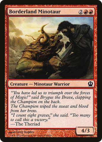 {C} Borderland Minotaur [Theros][THS 114]