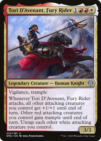 {C} Tori D'Avenant, Fury Rider [Dominaria United][DMU 223]