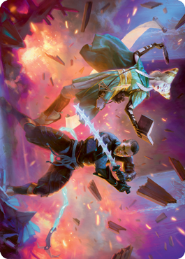 {A} Explosive Entry Art Card [Kamigawa: Neon Dynasty Art Series][ANEO 013]