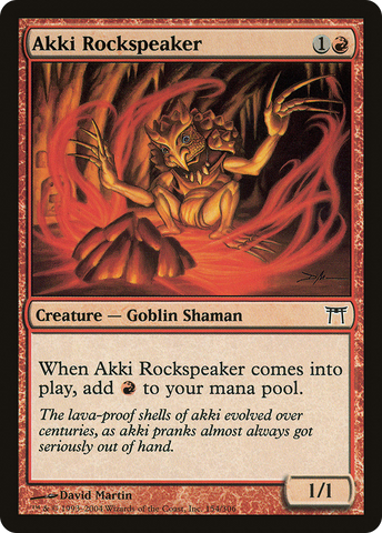 {C} Akki Rockspeaker [Champions of Kamigawa][CHK 154]