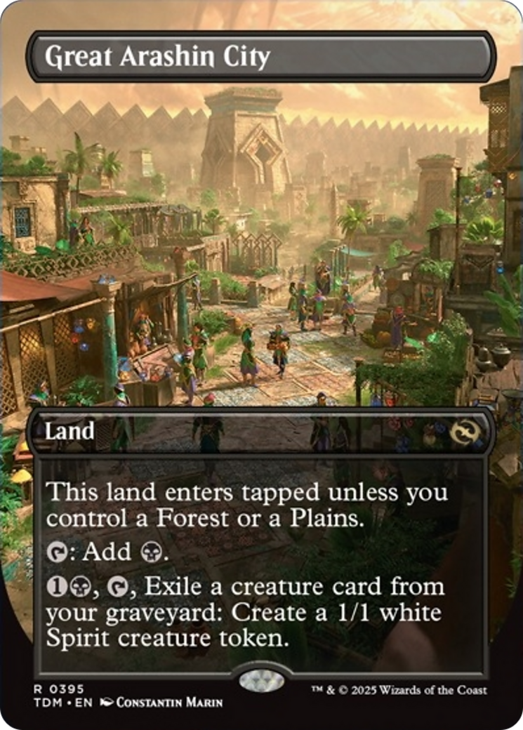 {@R} Great Arashin City (Borderless) [Tarkir: Dragonstorm][TDM 395]