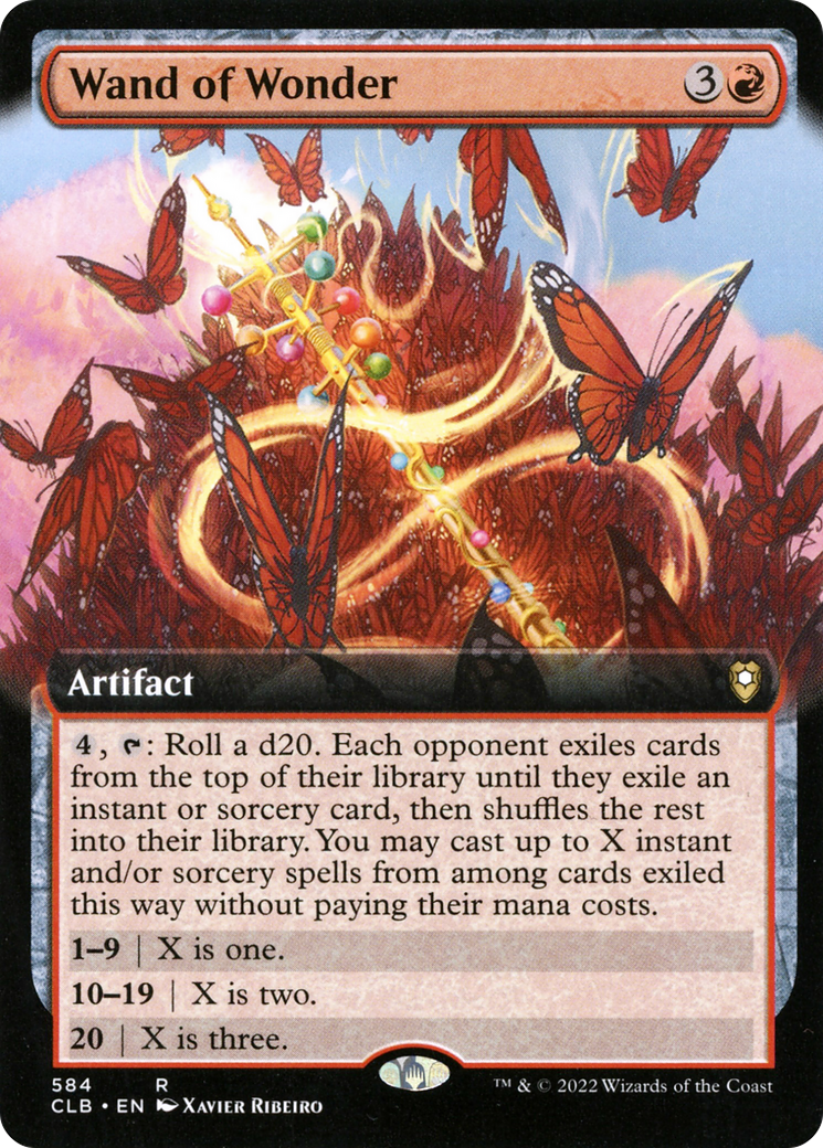 {R} Wand of Wonder (Extended Art) [Commander Legends: Battle for Baldur's Gate][CLB 584]