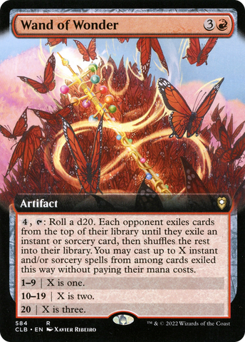 {R} Wand of Wonder (Extended Art) [Commander Legends: Battle for Baldur's Gate][CLB 584]