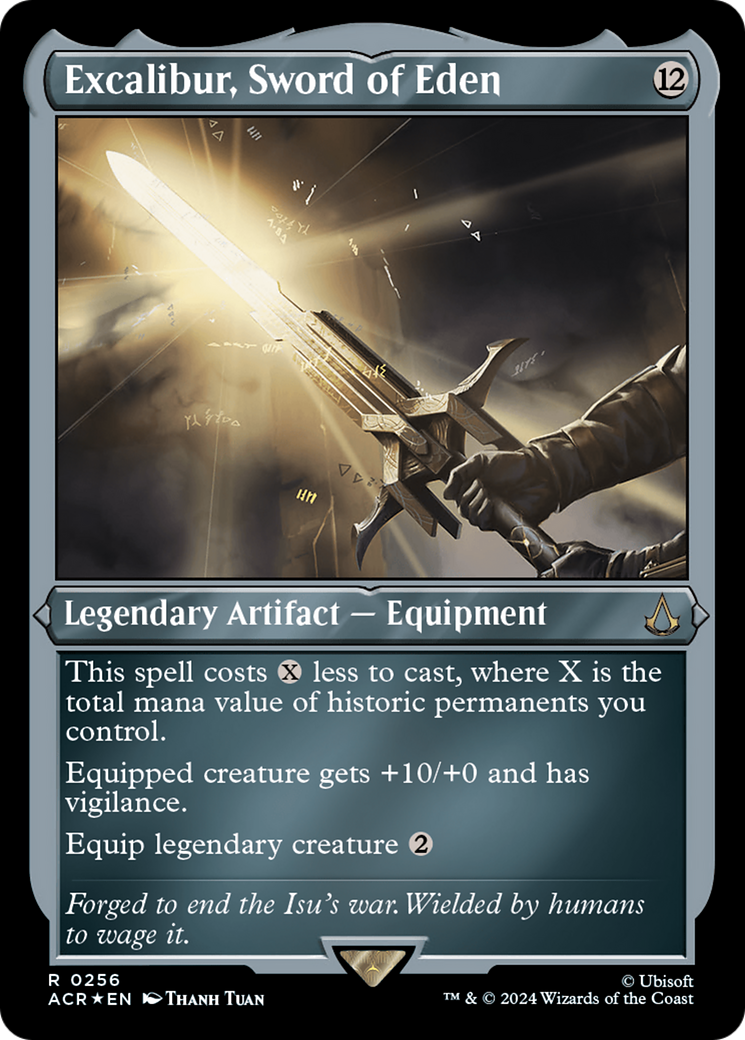 {R} Excalibur, Sword of Eden (Foil Etched) [Assassin's Creed][ACR 256]