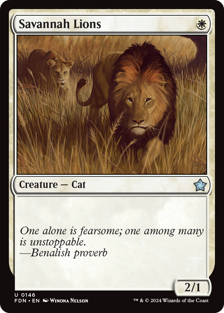 {@C} Savannah Lions [Foundations][FDN 146]