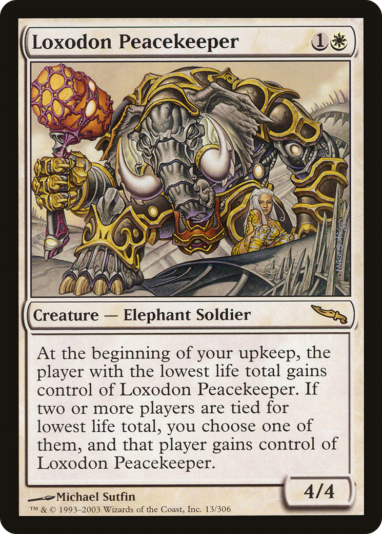 {R} Loxodon Peacekeeper [Mirrodin][MRD 013]