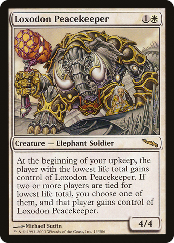 {R} Loxodon Peacekeeper [Mirrodin][MRD 013]
