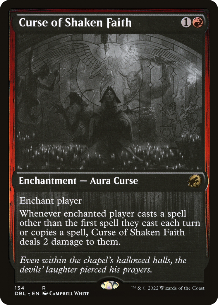{R} Curse of Shaken Faith [Innistrad: Double Feature][DBL 134]