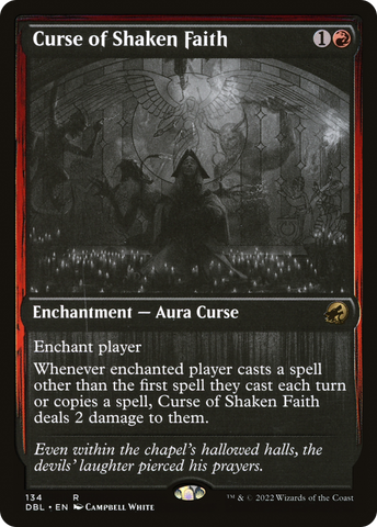 {R} Curse of Shaken Faith [Innistrad: Double Feature][DBL 134]